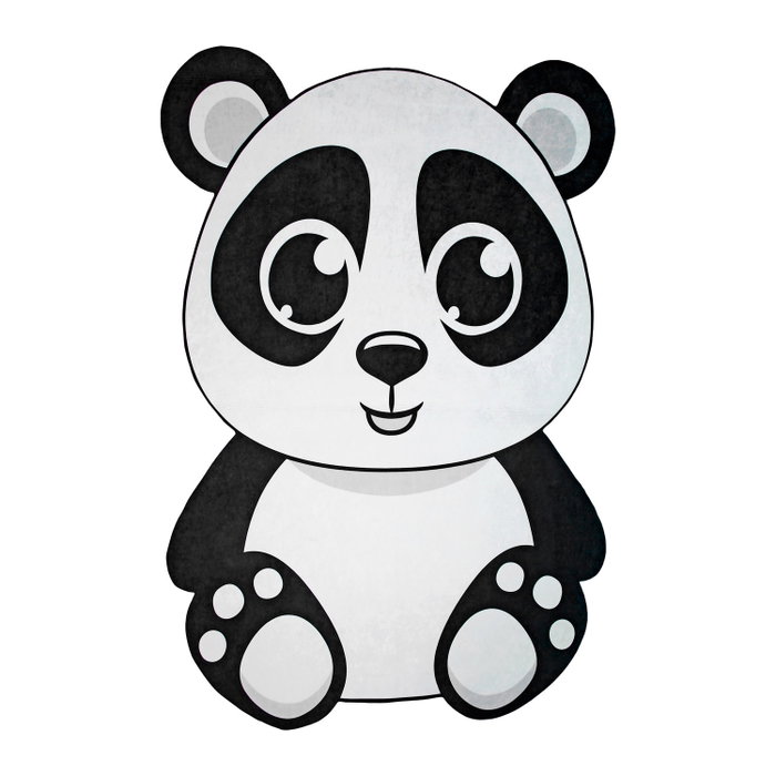Conceptum Alfombra Kids-1 Blanco y Negro 100 x 160 cm